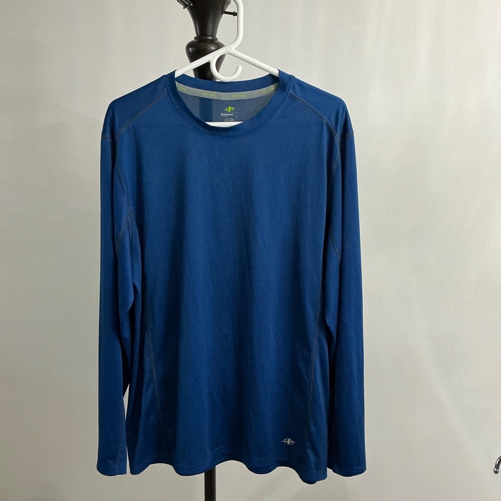 NordicTrack Men’s Performance Long Sleeve Shirt Blue Size L